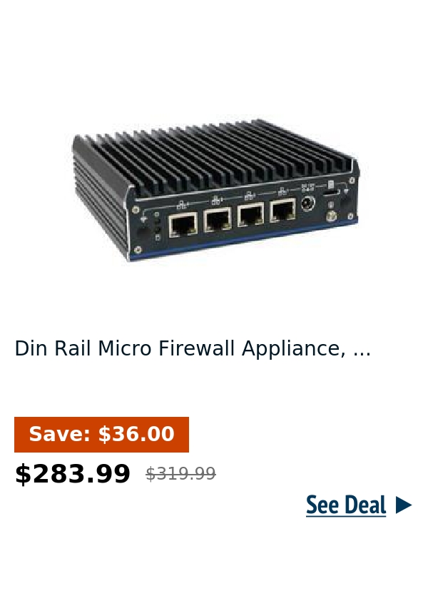 Din Rail Micro Firewall Appliance, ...