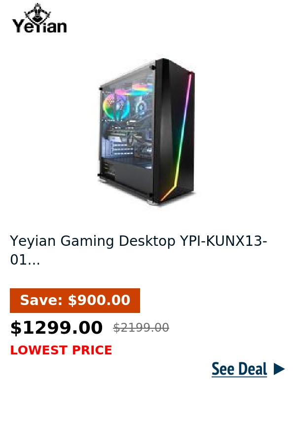 Yeyian Gaming Desktop YPI-KUNX13-01...