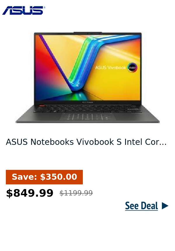 ASUS Notebooks Vivobook S Intel Cor...