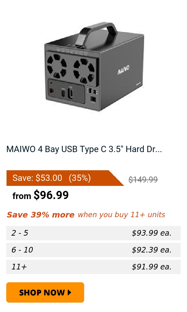 MAIWO 4 Bay USB Type C 3.5