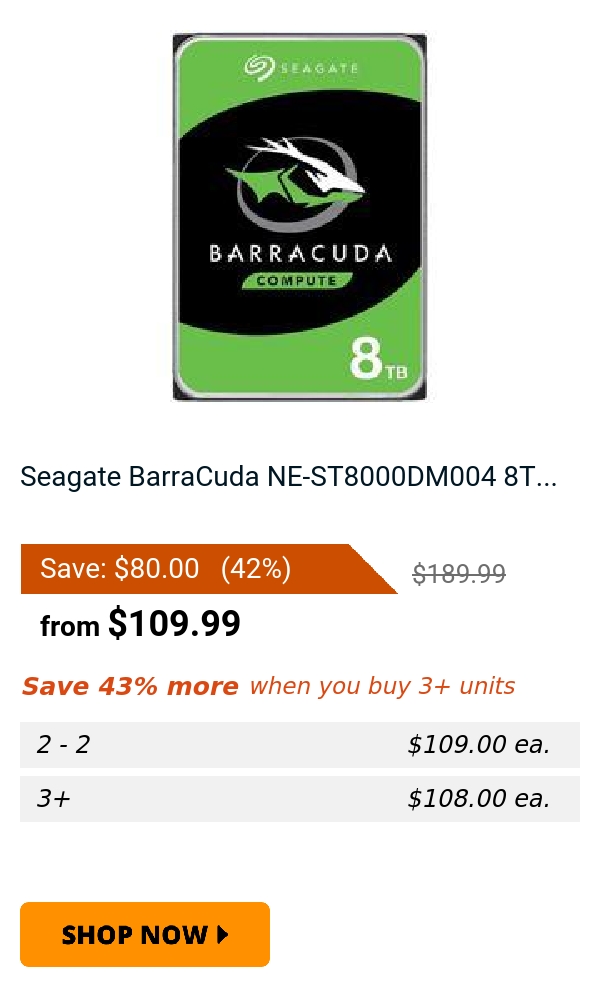 Seagate BarraCuda NE-ST8000DM004 8T...