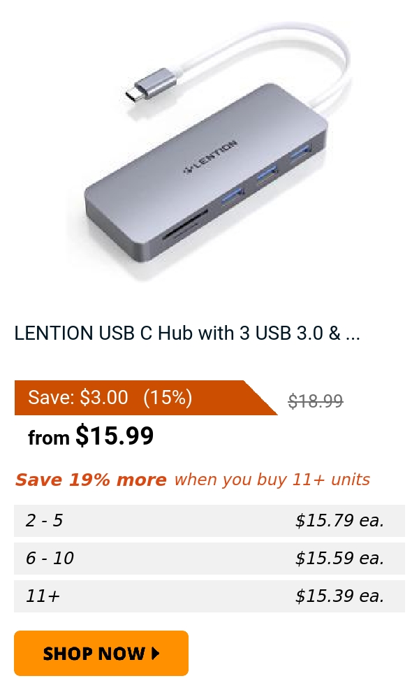 LENTION USB C Hub with 3 USB 3.0 & ...