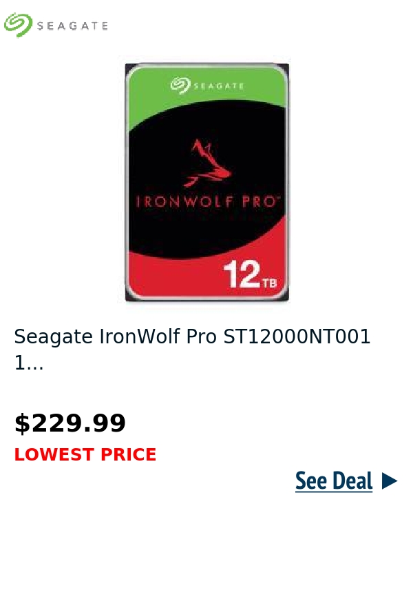 Seagate IronWolf Pro ST12000NT001 1...