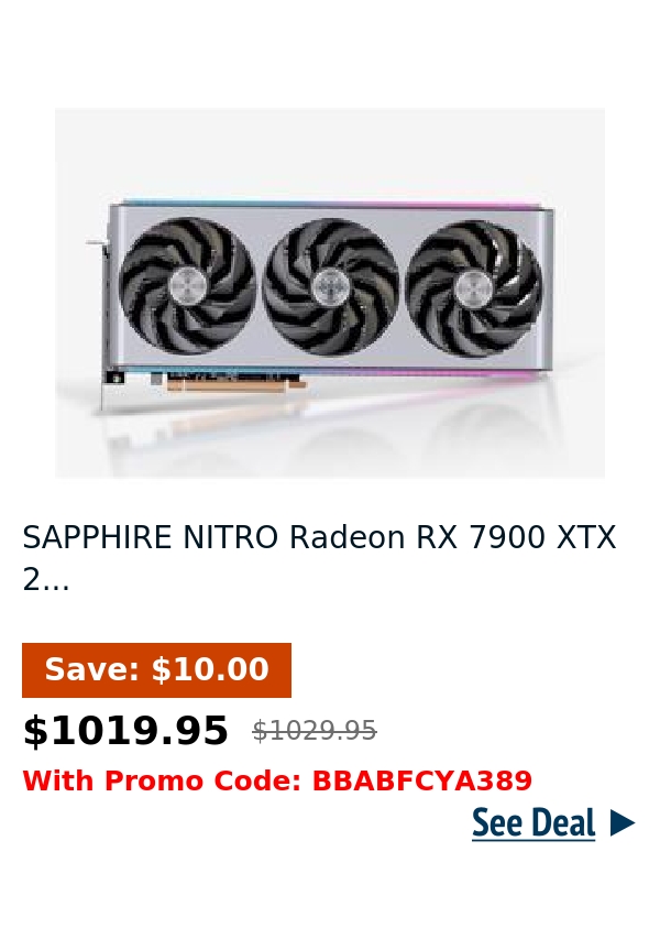 SAPPHIRE NITRO Radeon RX 7900 XTX 2...