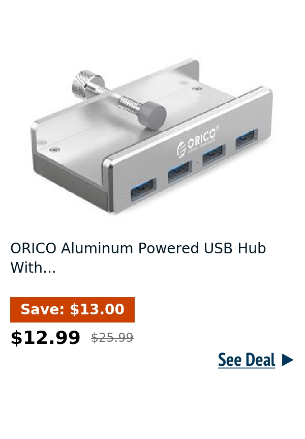 ORICO Aluminum Powered USB Hub With...