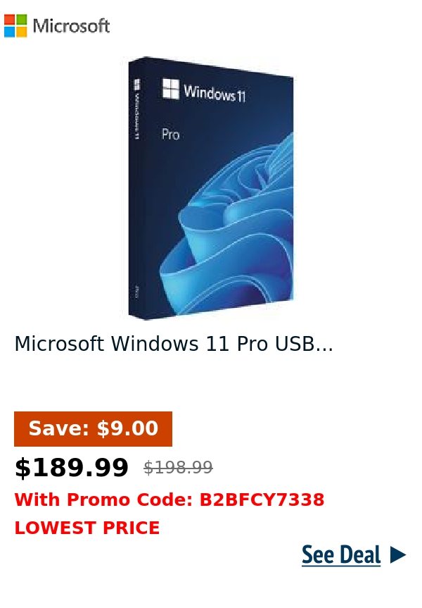 Microsoft Windows 11 Pro USB...