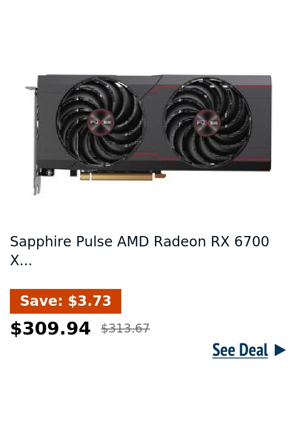 Sapphire Pulse AMD Radeon RX 6700 X...