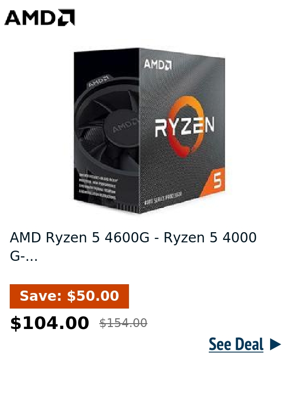 AMD Ryzen 5 4600G - Ryzen 5 4000 G-...