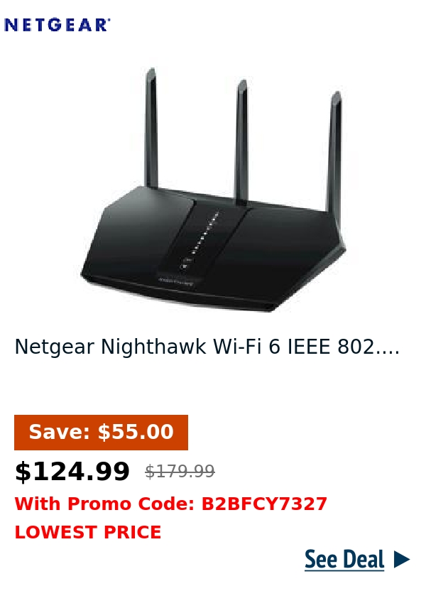 Netgear Nighthawk Wi-Fi 6 IEEE 802....