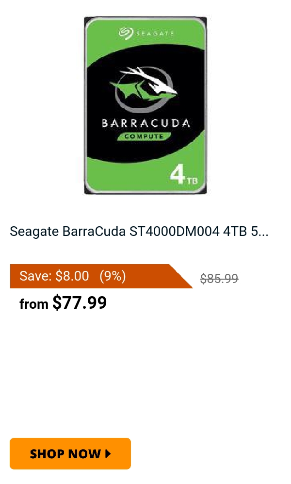 Seagate BarraCuda ST4000DM004 4TB 5...