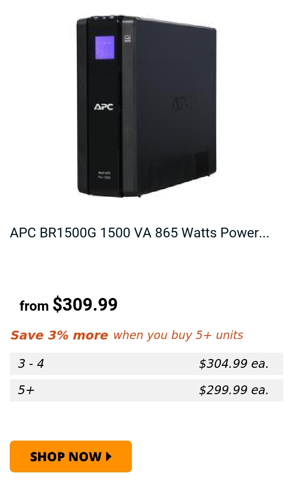 APC BR1500G 1500 VA 865 Watts Power...