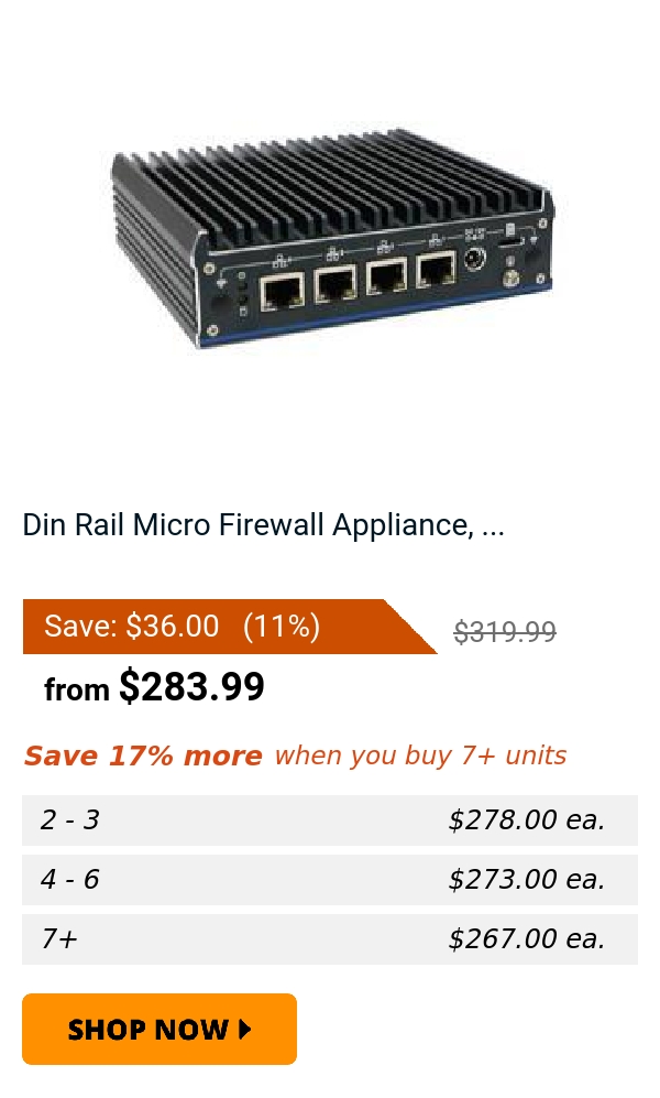 Din Rail Micro Firewall Appliance, ...