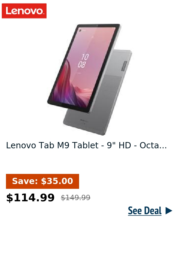 Lenovo Tab M9 Tablet - 9