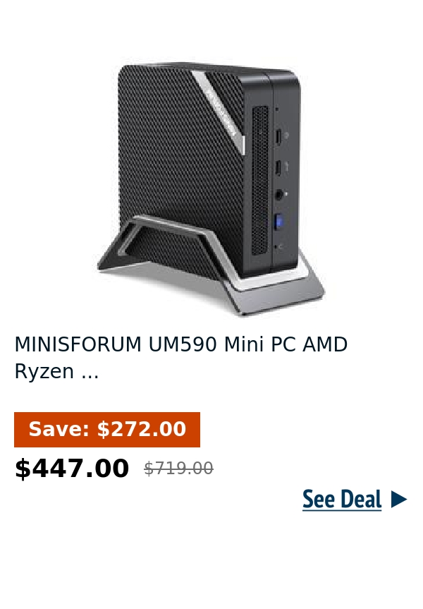 MINISFORUM UM590 Mini PC AMD Ryzen ...