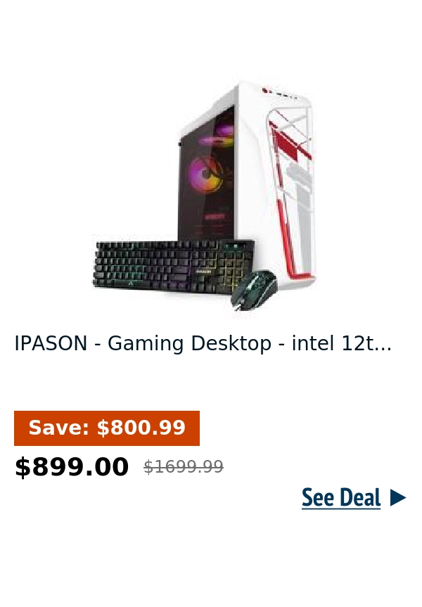 IPASON - Gaming Desktop - intel 12t...