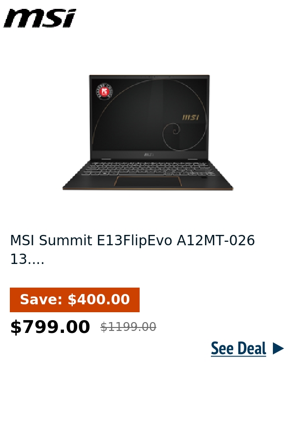 MSI Summit E13FlipEvo A12MT-026 13....