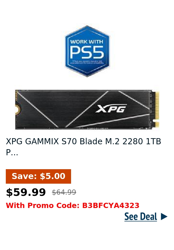 XPG GAMMIX S70 Blade M.2 2280 1TB P...