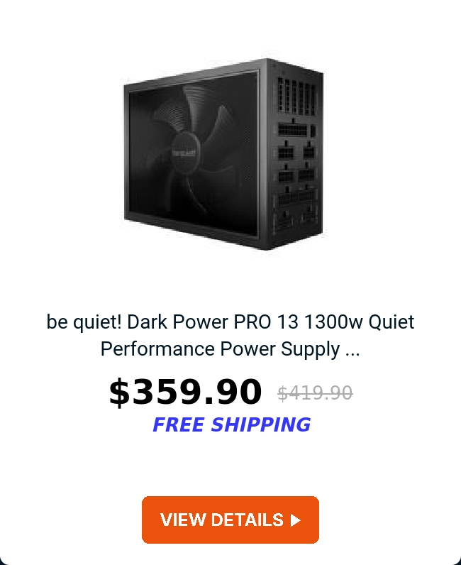 be quiet! Dark Power PRO 13 1300w Quiet Performance Power Supply ...