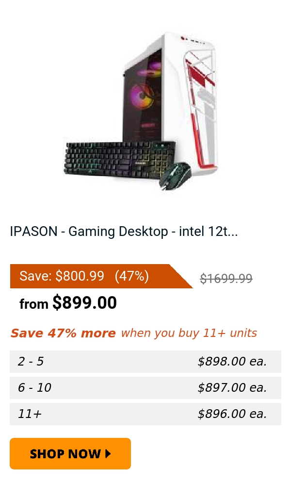 IPASON - Gaming Desktop - intel 12t...