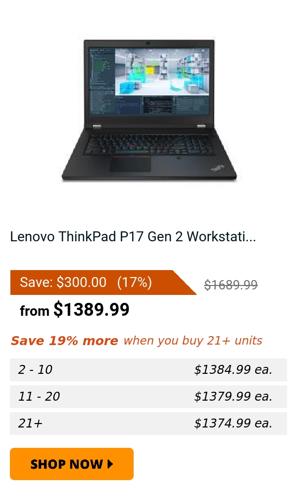 Lenovo ThinkPad P17 Gen 2 Workstati...