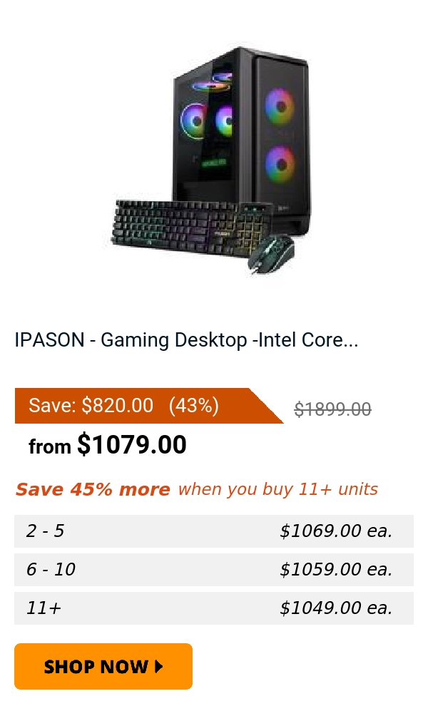 IPASON - Gaming Desktop -Intel Core...