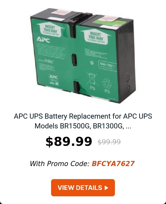 APC UPS Battery Replacement for APC UPS Models BR1500G, BR1300G, ...