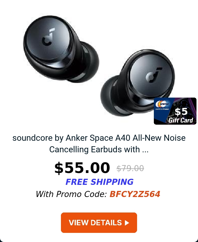 soundcore by Anker Space A40 All-New Noise Cancelling Earbuds with ...