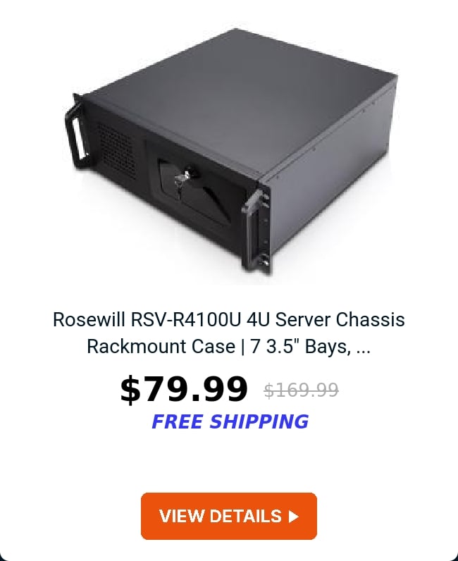 Rosewill RSV-R4100U 4U Server Chassis Rackmount Case | 7 3.5