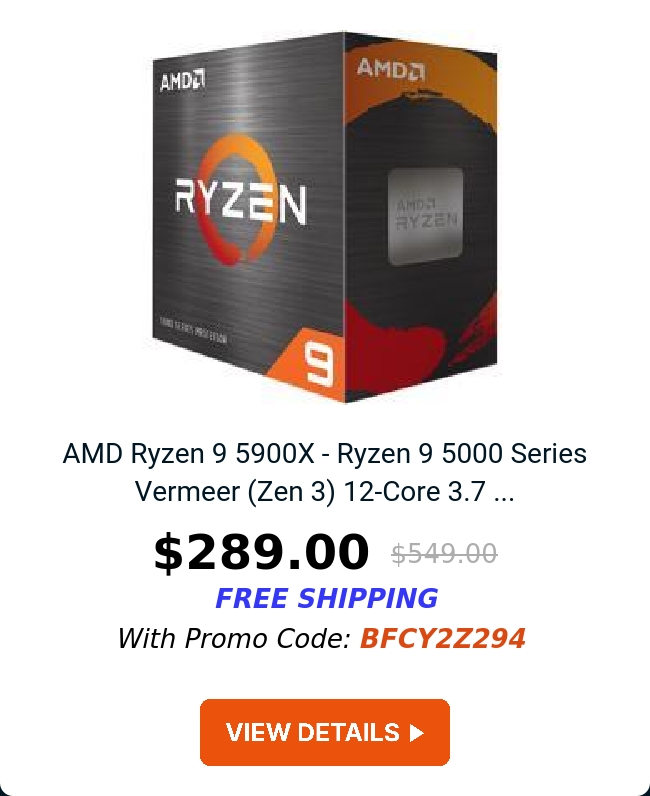 AMD Ryzen 9 5900X - Ryzen 9 5000 Series Vermeer (Zen 3) 12-Core 3.7 ...