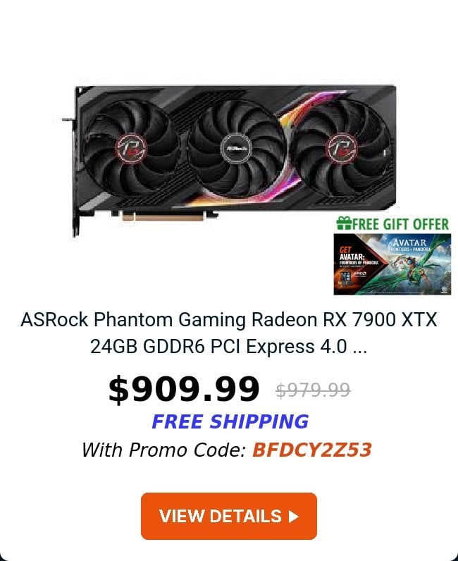 ASRock Phantom Gaming Radeon RX 7900 XTX 24GB GDDR6 PCI Express 4.0 ...