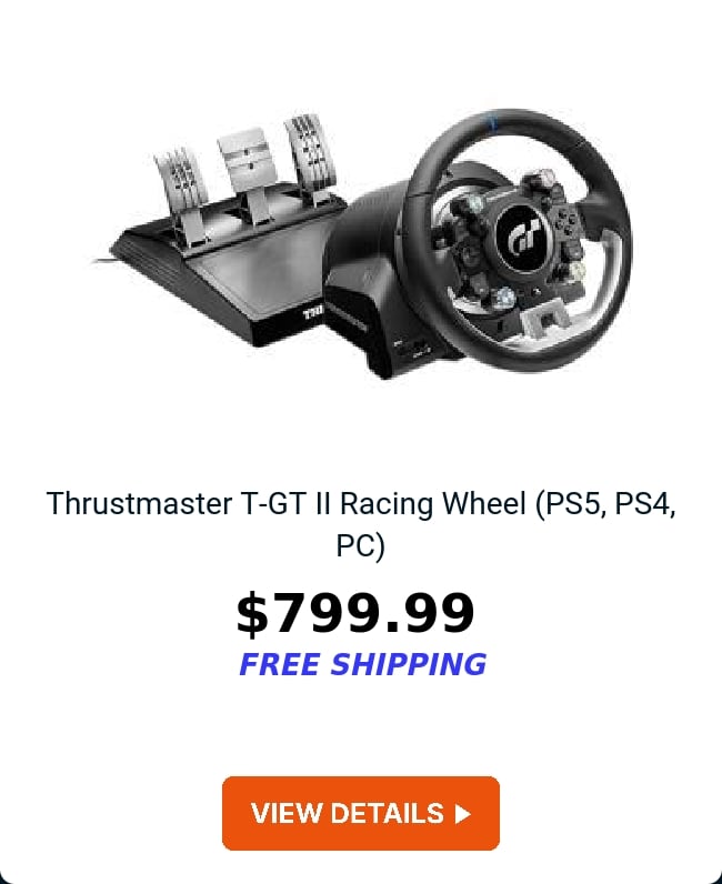 Thrustmaster T-GT II Racing Wheel (PS5, PS4, PC) 