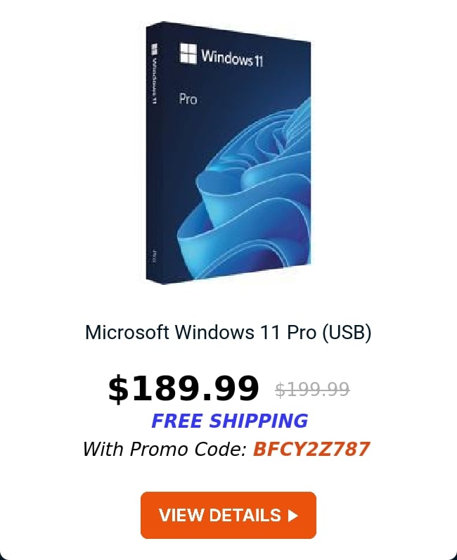 Microsoft Windows 11 Pro (USB) 