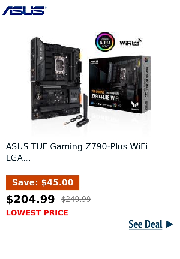 ASUS TUF Gaming Z790-Plus WiFi LGA...