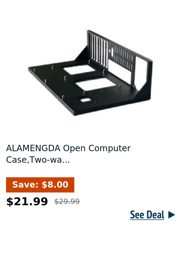 ALAMENGDA Open Computer Case,Two-wa...