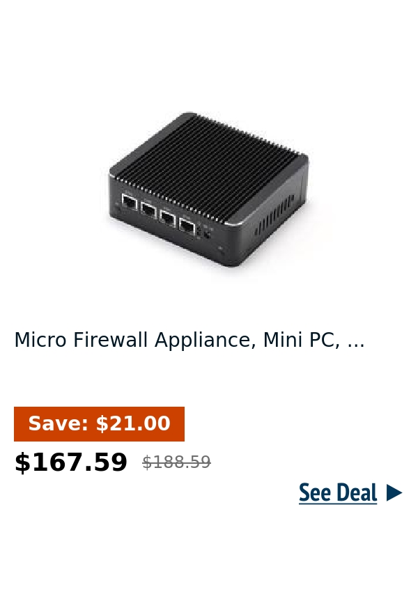 Micro Firewall Appliance, Mini PC, ...