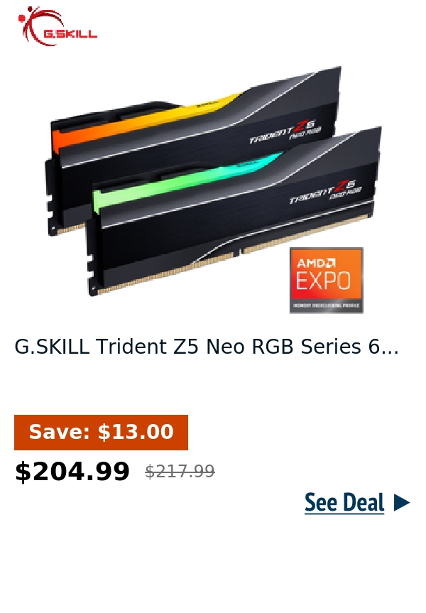 G.SKILL Trident Z5 Neo RGB Series 6...