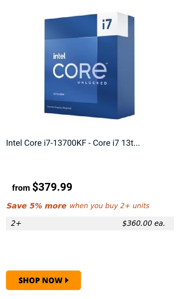 Intel Core i7-13700KF - Core i7 13t...