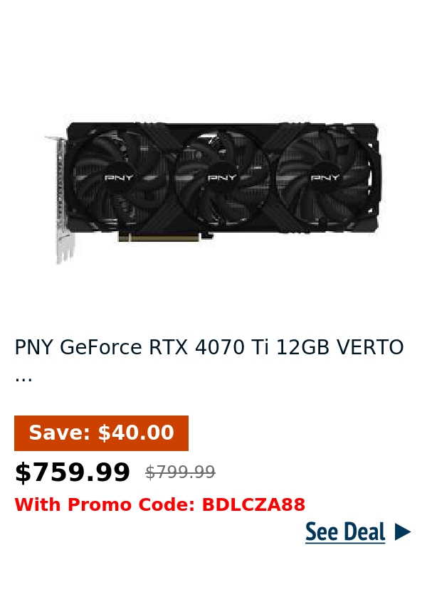 PNY GeForce RTX 4070 Ti 12GB VERTO ...