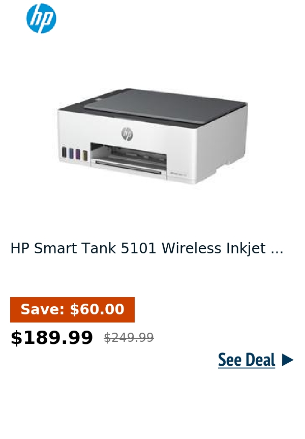 HP Smart Tank 5101 Wireless Inkjet ...