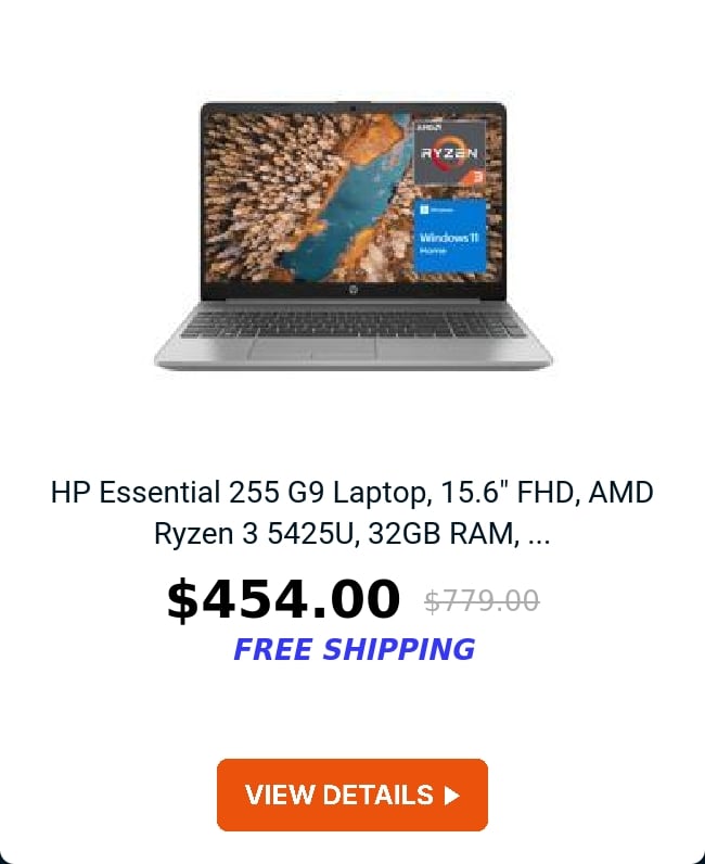 HP Essential 255 G9 Laptop, 15.6