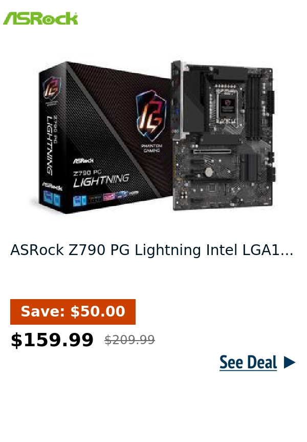 ASRock Z790 PG Lightning Intel LGA1...