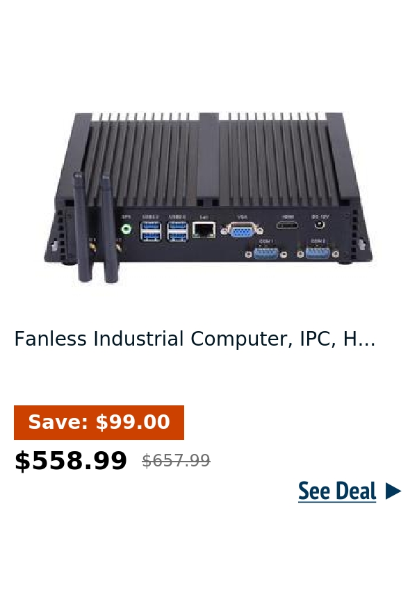 Fanless Industrial Computer, IPC, H...