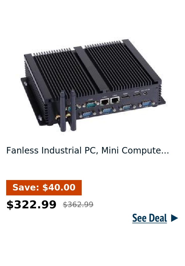 Fanless Industrial PC, Mini Compute...