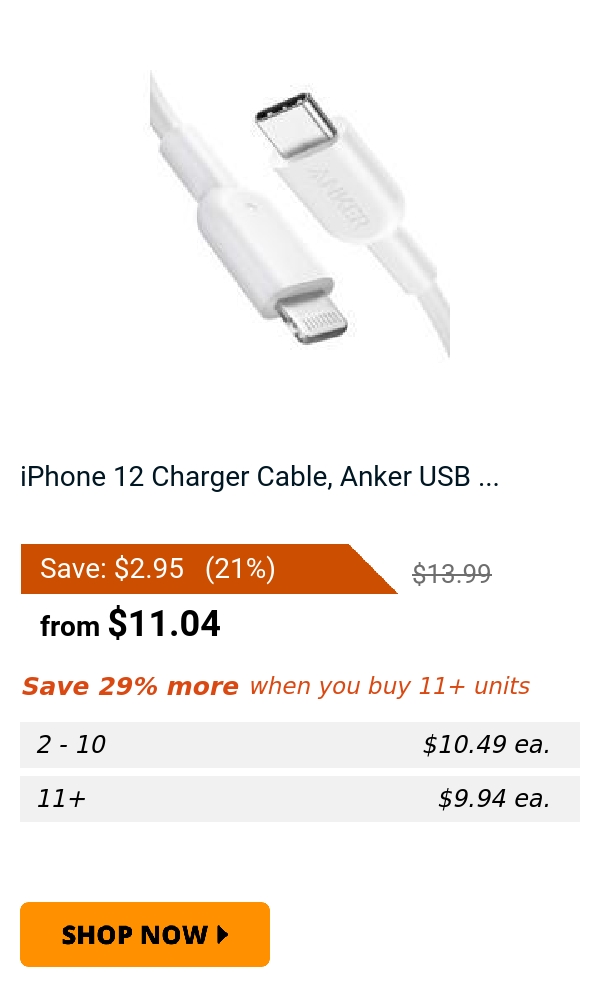 iPhone 12 Charger Cable, Anker USB ...