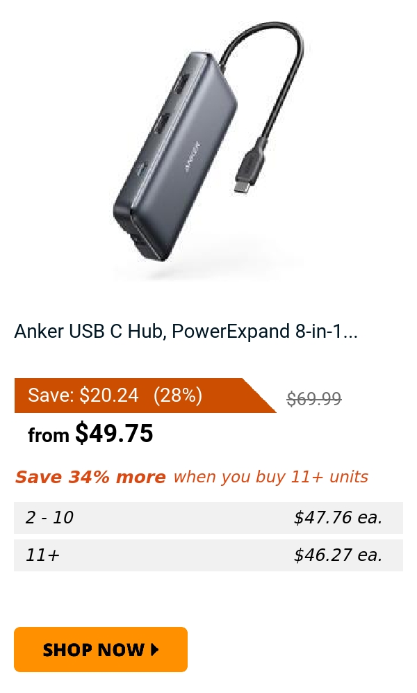 Anker USB C Hub, PowerExpand 8-in-1...