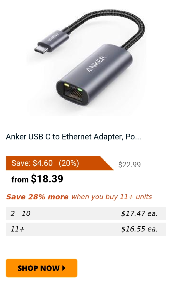 Anker USB C to Ethernet Adapter, Po...