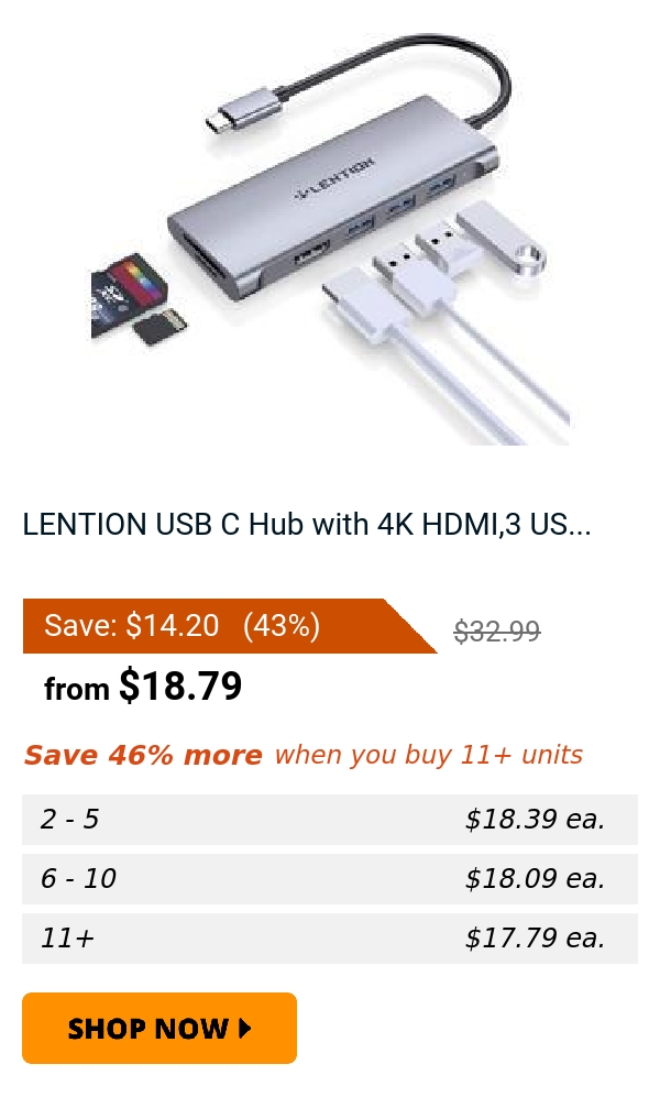 LENTION USB C Hub with 4K HDMI,3 US...