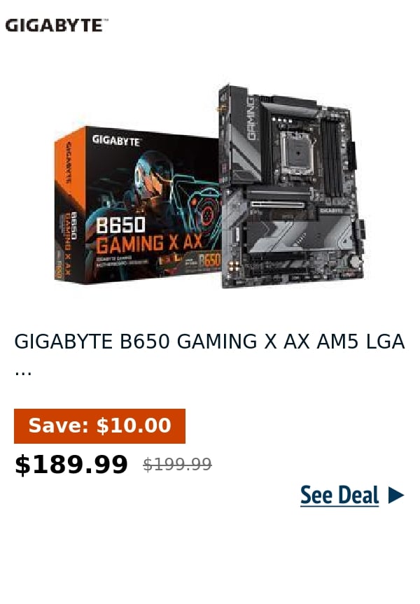 GIGABYTE B650 GAMING X AX AM5 LGA ...