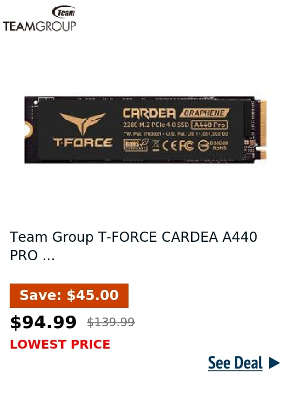 Team Group T-FORCE CARDEA A440 PRO ...