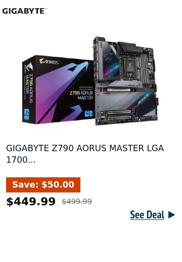 GIGABYTE Z790 AORUS MASTER LGA 1700...